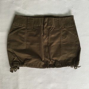 Guess Jeans olive green mini skirt